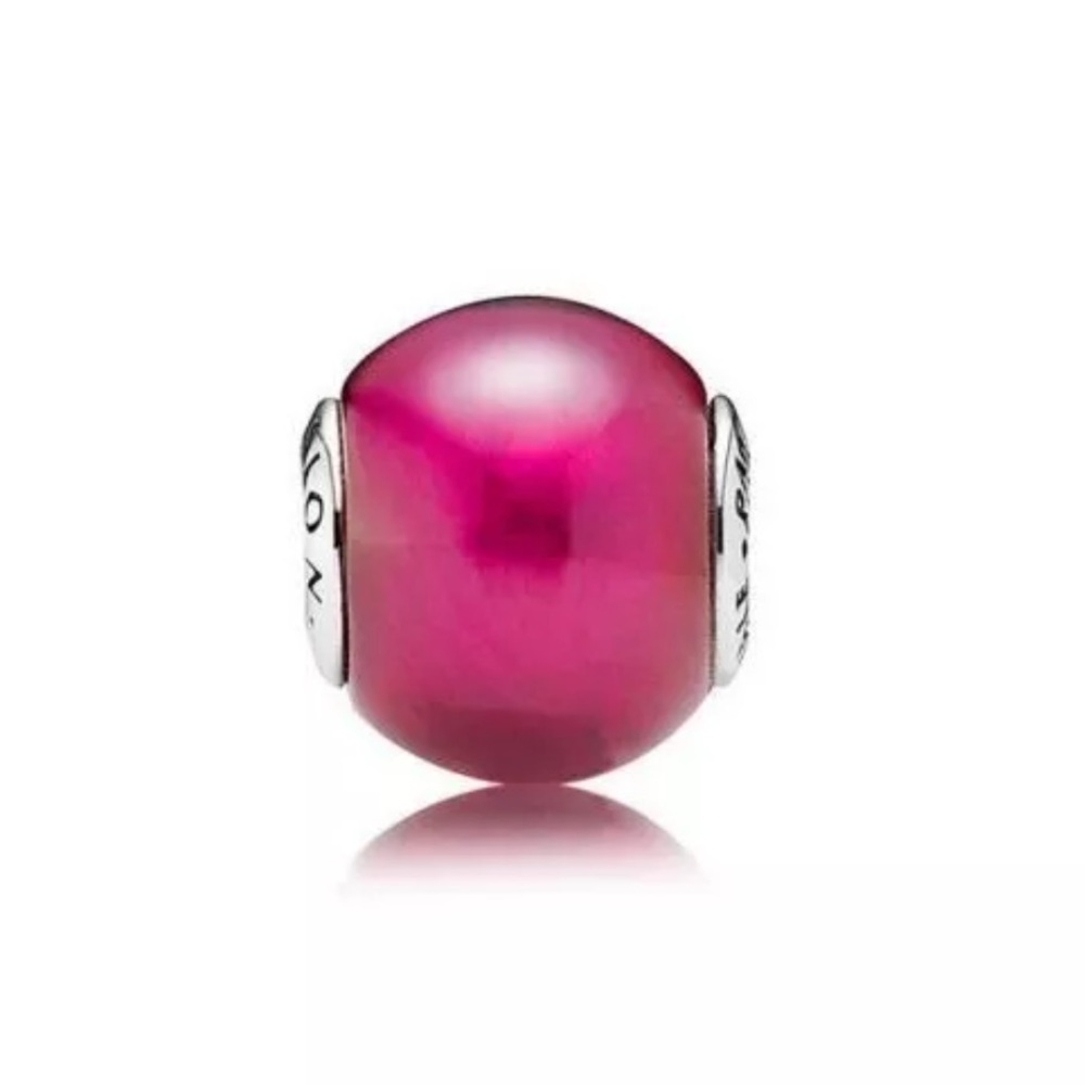 1 Authentic Pandora Essence Retired Passion Synthetic Ruby Charm Preowned